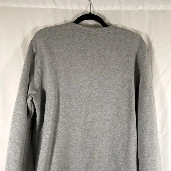 Reebok Classic Sweater Large Grey Long Sleeve Crew Neck 100% Cotton Pullover - Picture 8 of 9